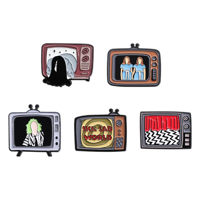 Страшная брошь призрак металлический значок маленькие аксессуары Оптовая