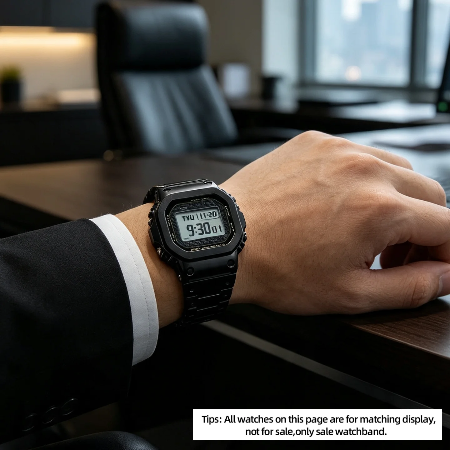Фото Ремешок для часов из нержавеющей стали для CASIO G-SHOCK GMW-B5000 GMW-BZ5000, металлический браслет, модифицированный комплект GM-B2100, цепочка для часов, мужской ремешок. №4