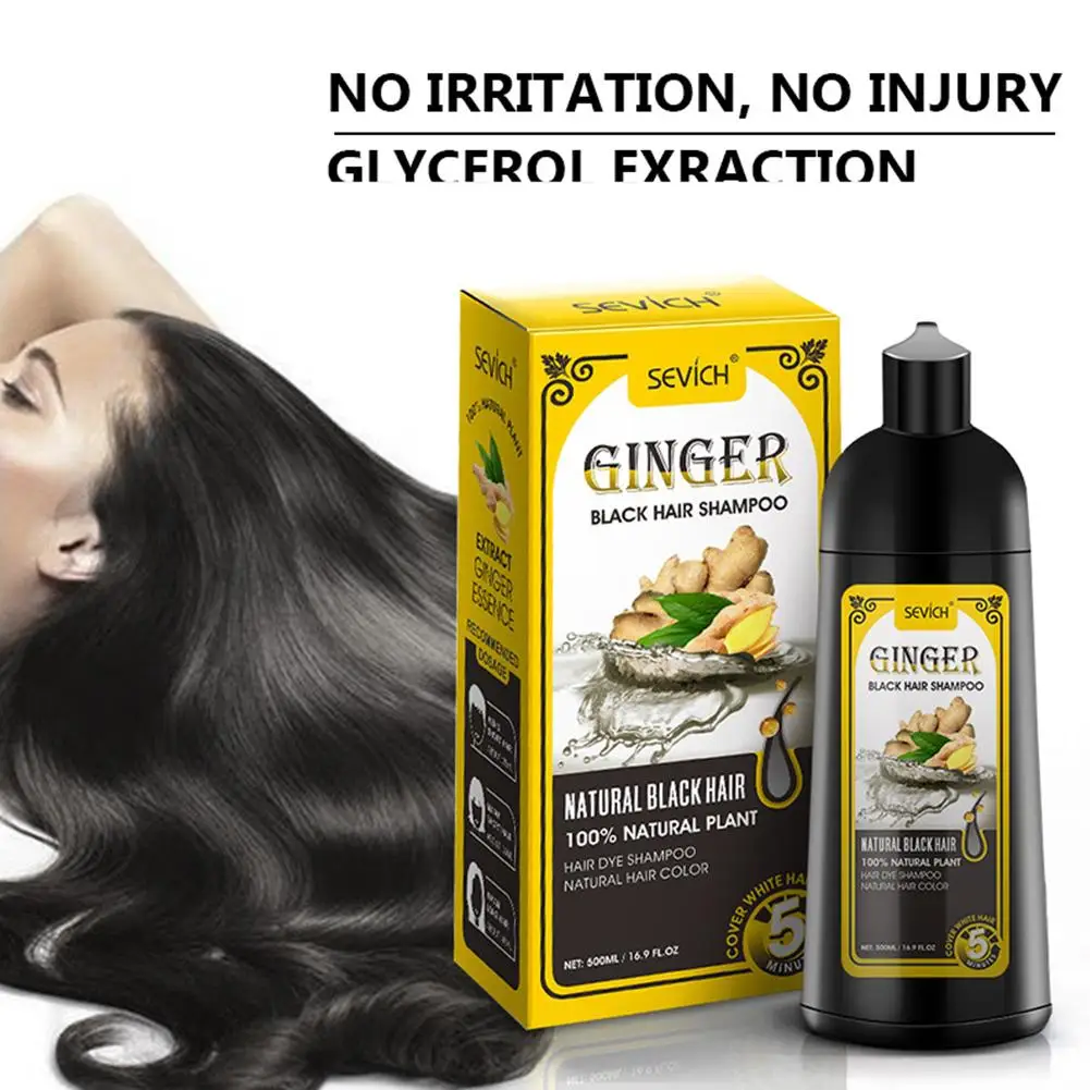 Ing Gray Hair Fast Dyeing Black Long Lasting Permanent Hair Color X1t0