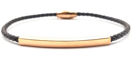 Welch стальной мужской кожаный браслет потускнеющий нержавеющая