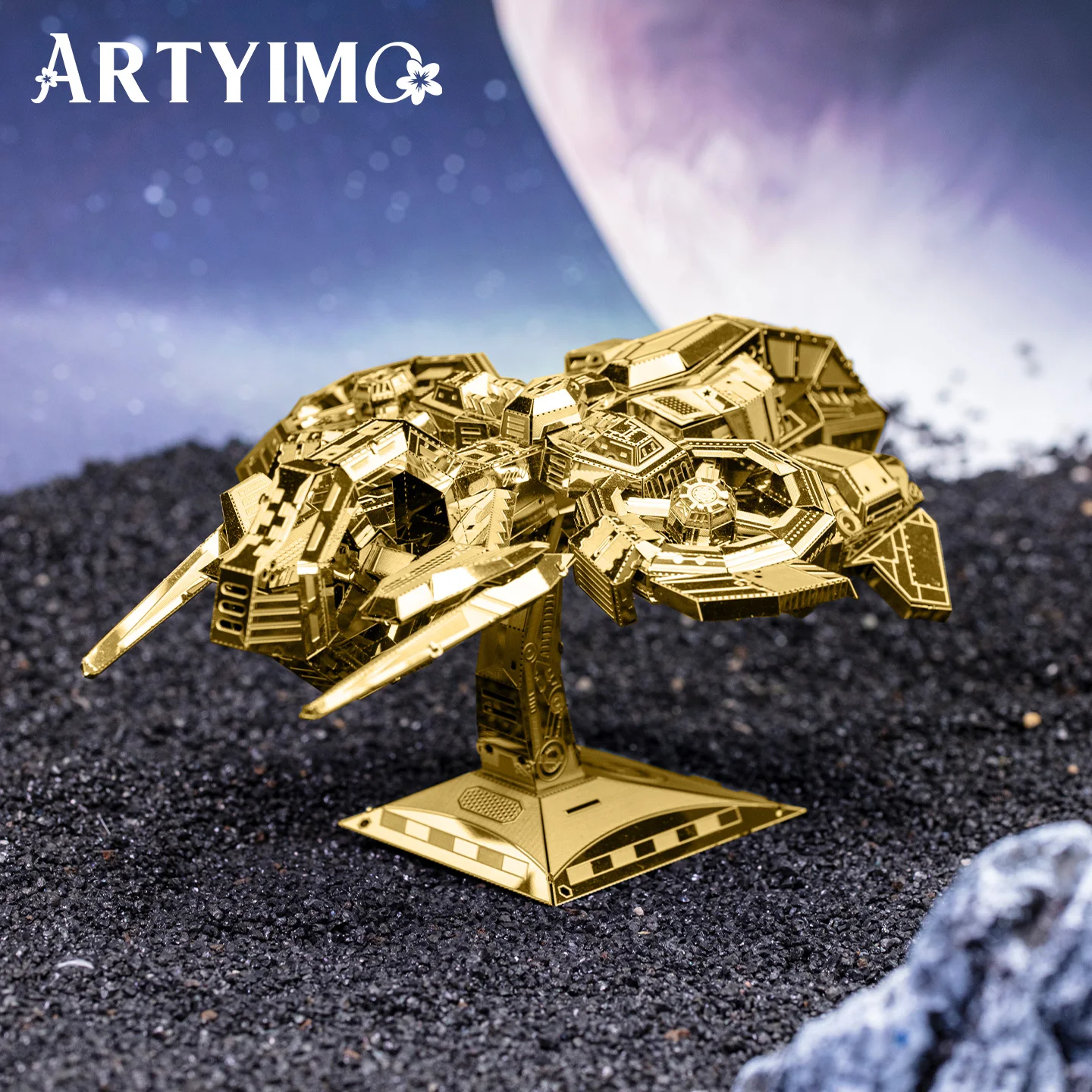 Фото ARTYIMO Thunder Hawk Gold 3D металлический пазл-конструктор, головоломка, украшение для стола, подарок на Рождество, Хэллоуин, день рождения №5