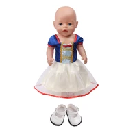 doll clothes and shoes princess dress suitable for 18 inch american doll girl and 43 cm bald doll boy girl birthday gifts