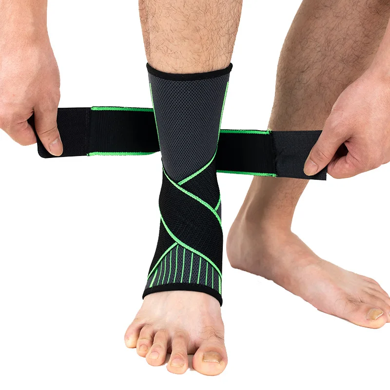 

1 PC Sports Ankle Brace Compression Strap Sleeves Support 3D Weave Elastic Bandage Foot Protective Gear Gym Fitness