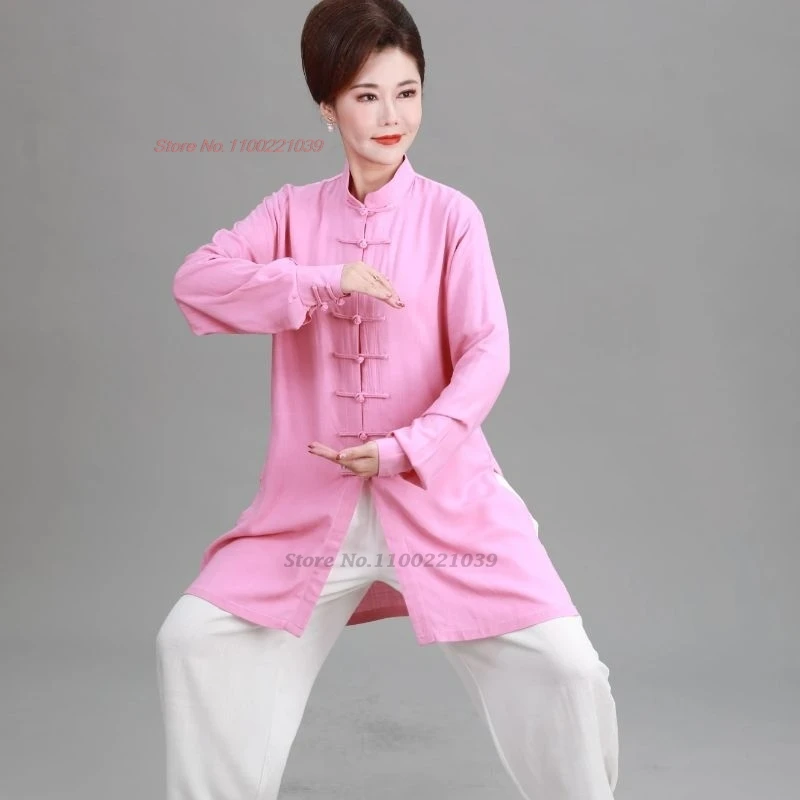 2024 китайский кунг-фу тай чи одежда для боевых искусств традиционный хлопок и лен