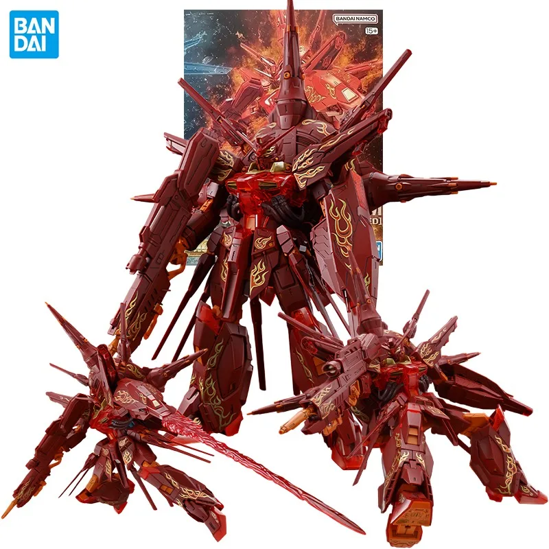 Фото Конструктор Bandai MG 1/100 Гандам Провиденс, контрастные цвета, прозрачный красный - Гандам SEED, фигурки, аниме-игрушки, оригинальная коробка №2
