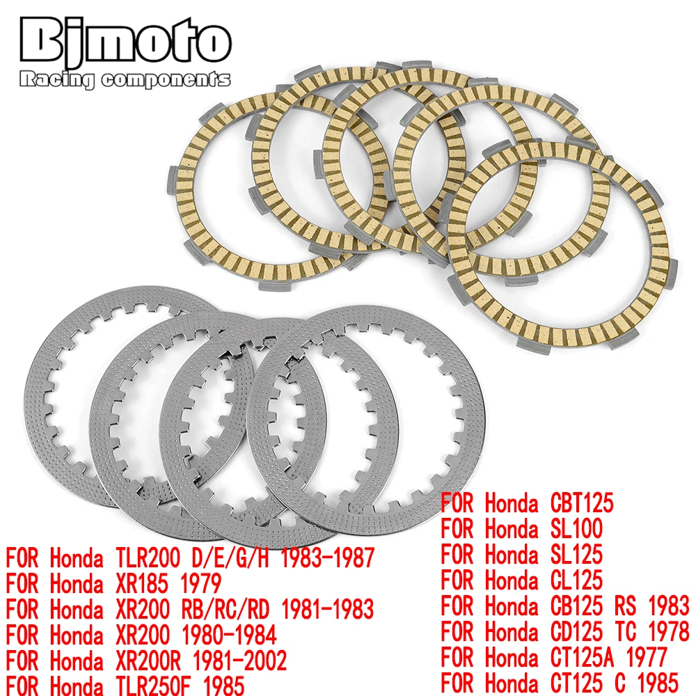 

Clutch Friction Disc Plates FOR Honda CTX 200/CTX 200 A Bushlander TLR 200 D/E/G/H XR 185 XR 200 RB/RC/RD XR 200 R TLR 250 F