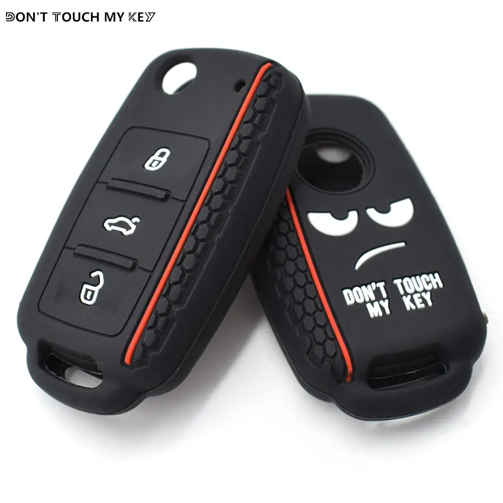 

Силиконовый чехол для дистанционного брелока для SEAT Leon Toledo Altea Ibiza для VW Golf Polo Bora Beetle Tiguan для SKODA Fabia Superb