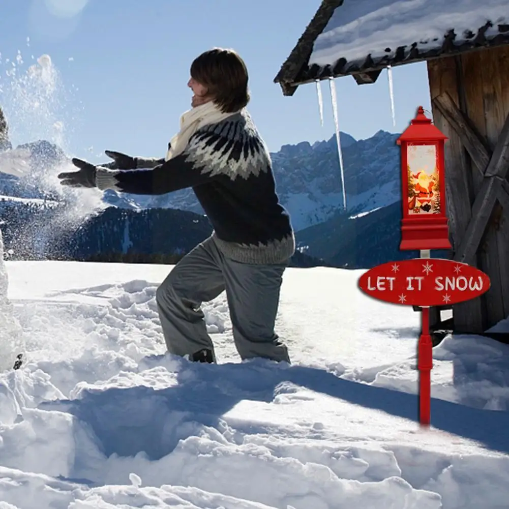 

Christmas Street Lights Iron Christmas Decoration Metal Street Lights Outdoor Ornaments Orname Emitting Xmas Chriatmas S3q9