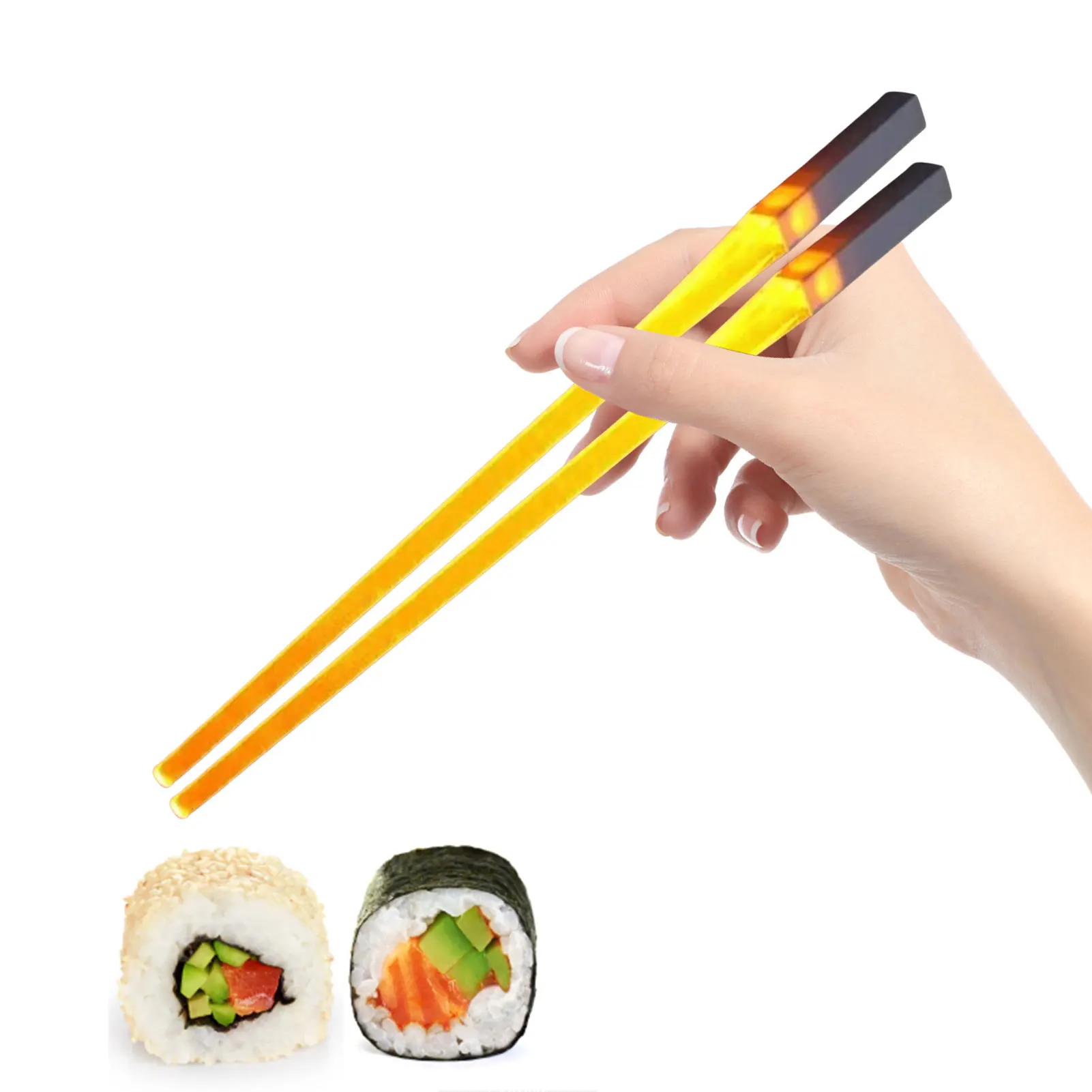 

Lightsaber LED Luminous Chopsticks 1Pair Of LED Light Up Eating Chop Sticks Reusable Sushi Luminous Chopstick Lightweight Food
