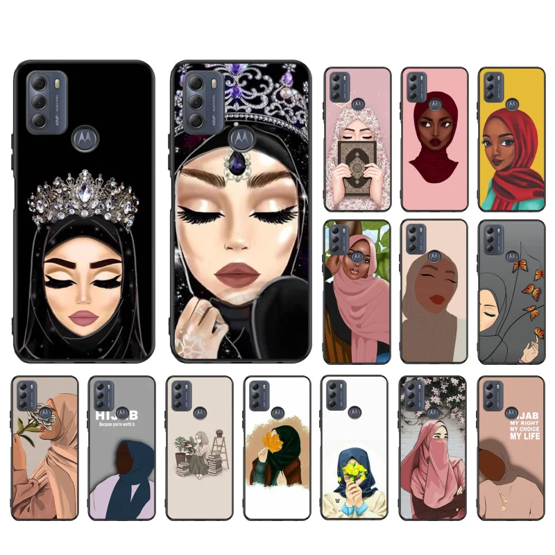 

Hijab Aesthetic Muslim Girl Phone Case for Motorola Moto G 5G G50 G30 G10 G60 G Pure G Stylus G40 Fusion G Play G Power