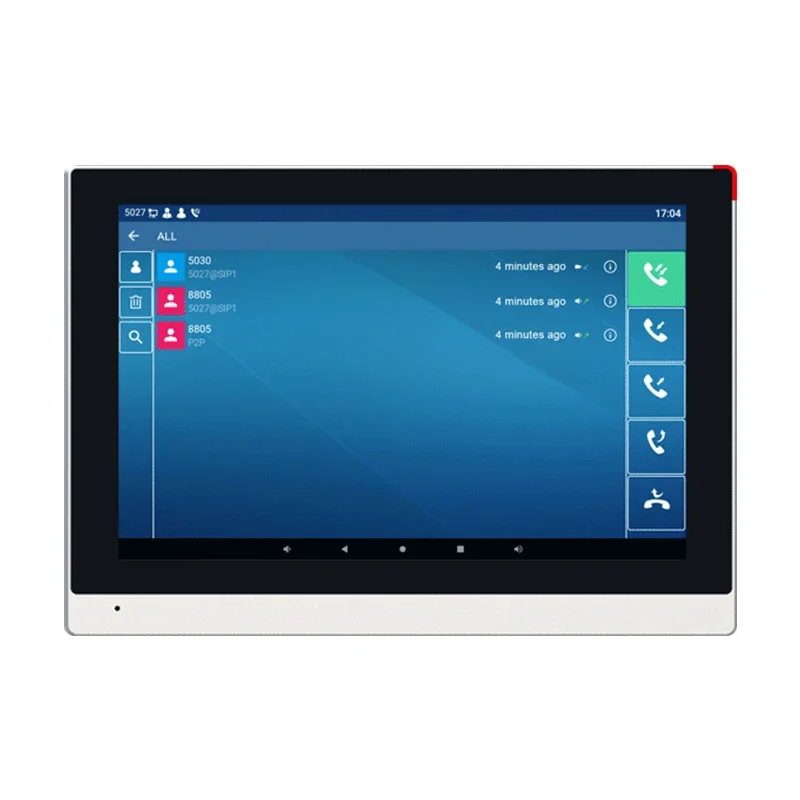 Сетевая домофонная система SIP настенная операционная Android 9.0 поддержка