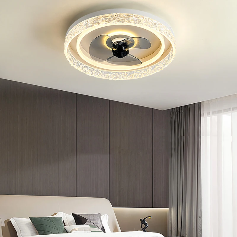 

Lamp Led Art Chandelier Pendnat Ceiling Fan With Light Modern nordic decorative bedroom control ventiladores para casa