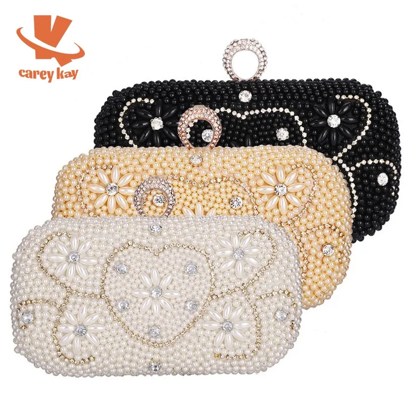 

CAREY KAY женские жемчужные свадебные вечерние сумки роскошные кошельки для вечеринок сумочки кошелек клатч дизайнерская изысканная мини-сумк...