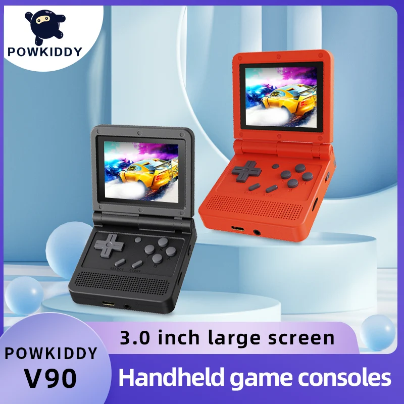 

Powkiddy V90 3.0 Inch IPS Screen Linux Retro Portable Video Game Players Open Source PS1 Mini Handheld Console