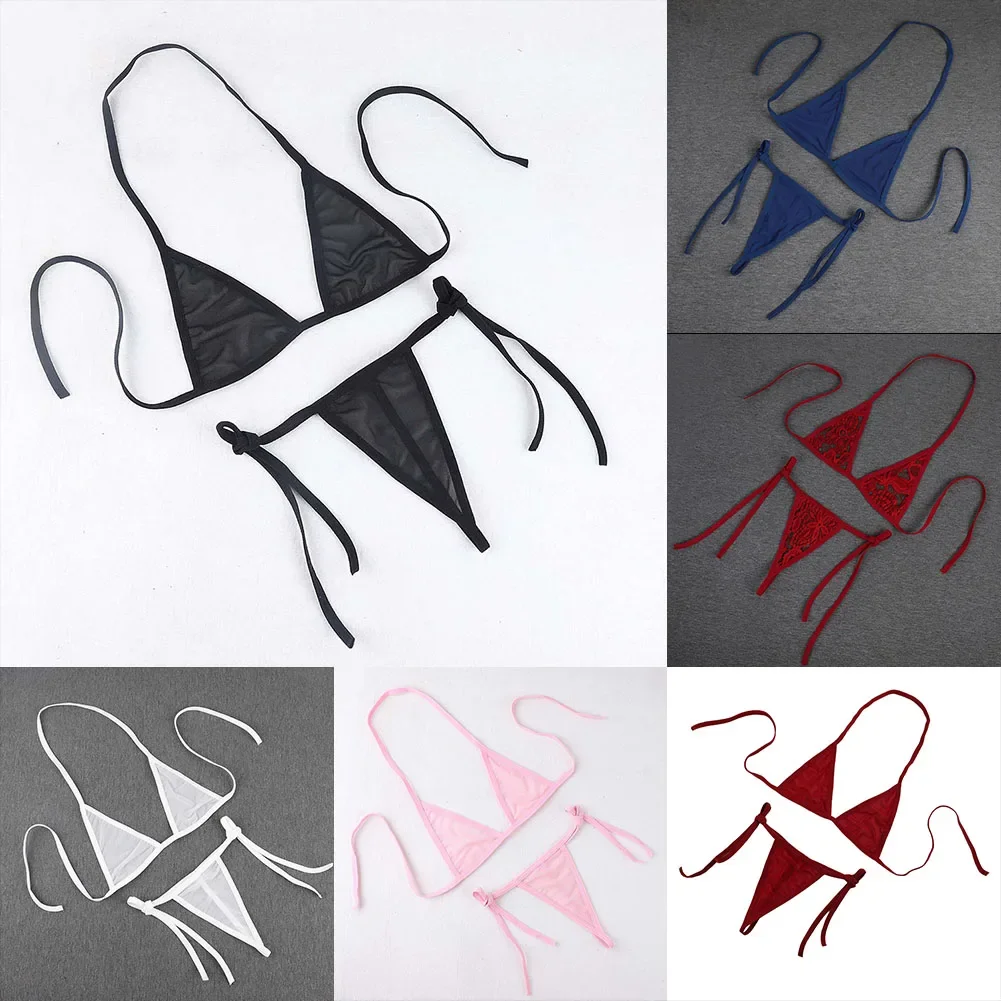 Бюстгальтер пляжная одежда бикини купальник купальники стринги с завязкой сбоку