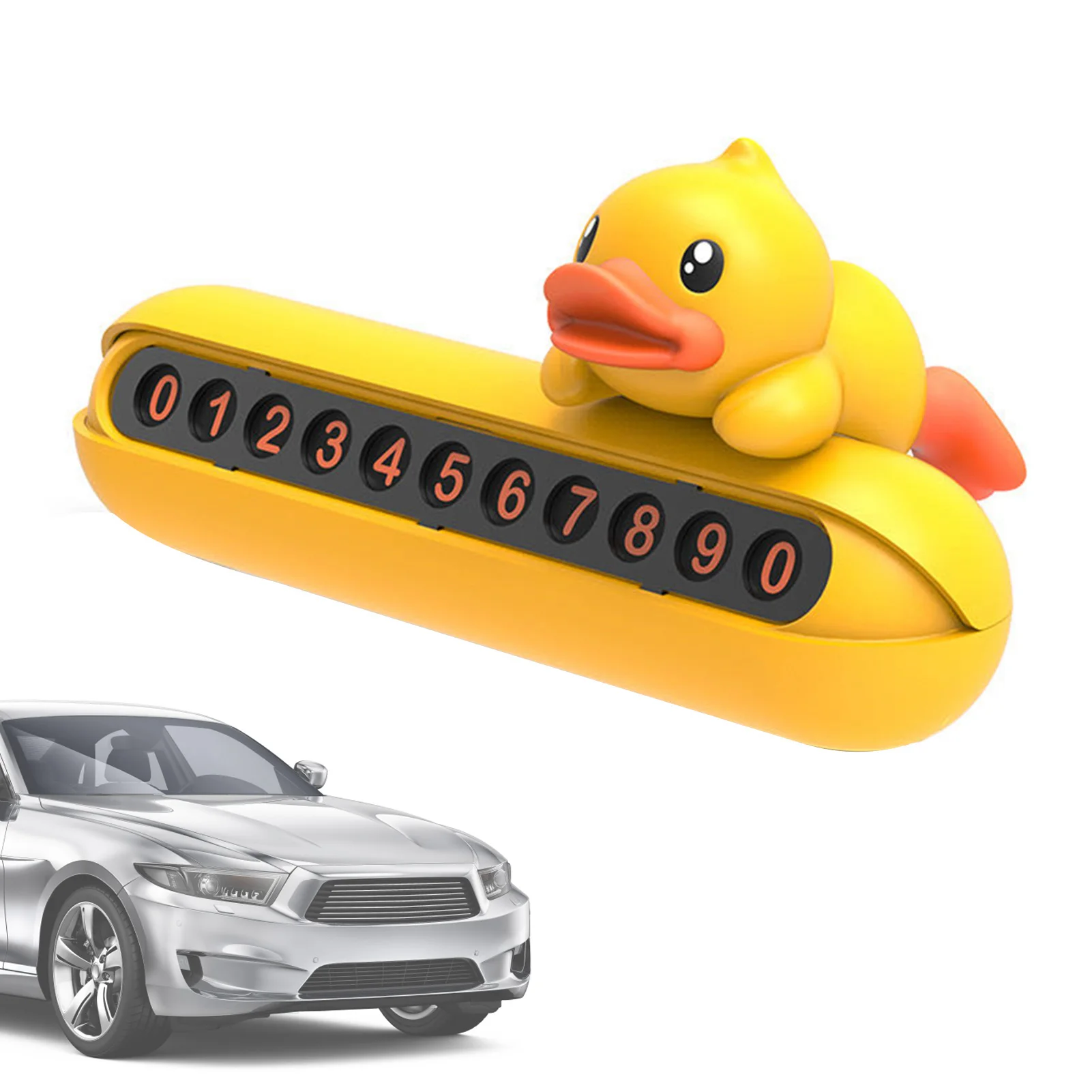 

Luminous Car Temporary Parking Card Automobile Temporary Car Parking Card Telephone Number Plate Luminous Car Accessories