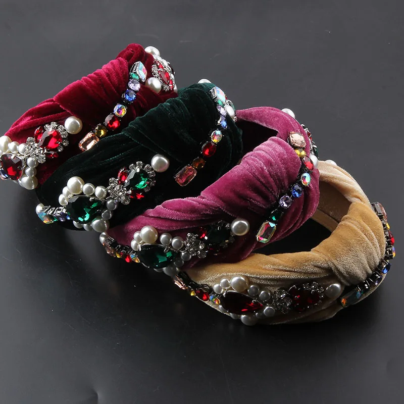 

Головной убор новые модные фланелевые инкрустированные Стразы индивидуальная повязка на голову женские праздвечерние чные легкие роскошные аксессуары для волос шпилька для волос 884