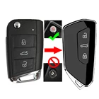 Модифицированный Автомобильный ключ MQB для ключа Golf MK8, чехол для ключа для VW Golf 7 Jetta Tiguan Polo Touran для Skoda SEAT MQB Upgrade Golf 8, чехол для ключа