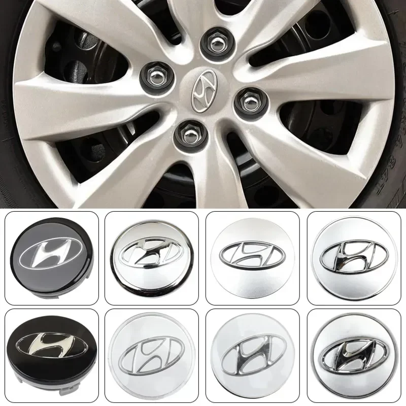 Крышки центральной ступицы колес автомобиля для Hyundai Sonata IX35 I20 I30 Azera Elantra Kona Accent Santa