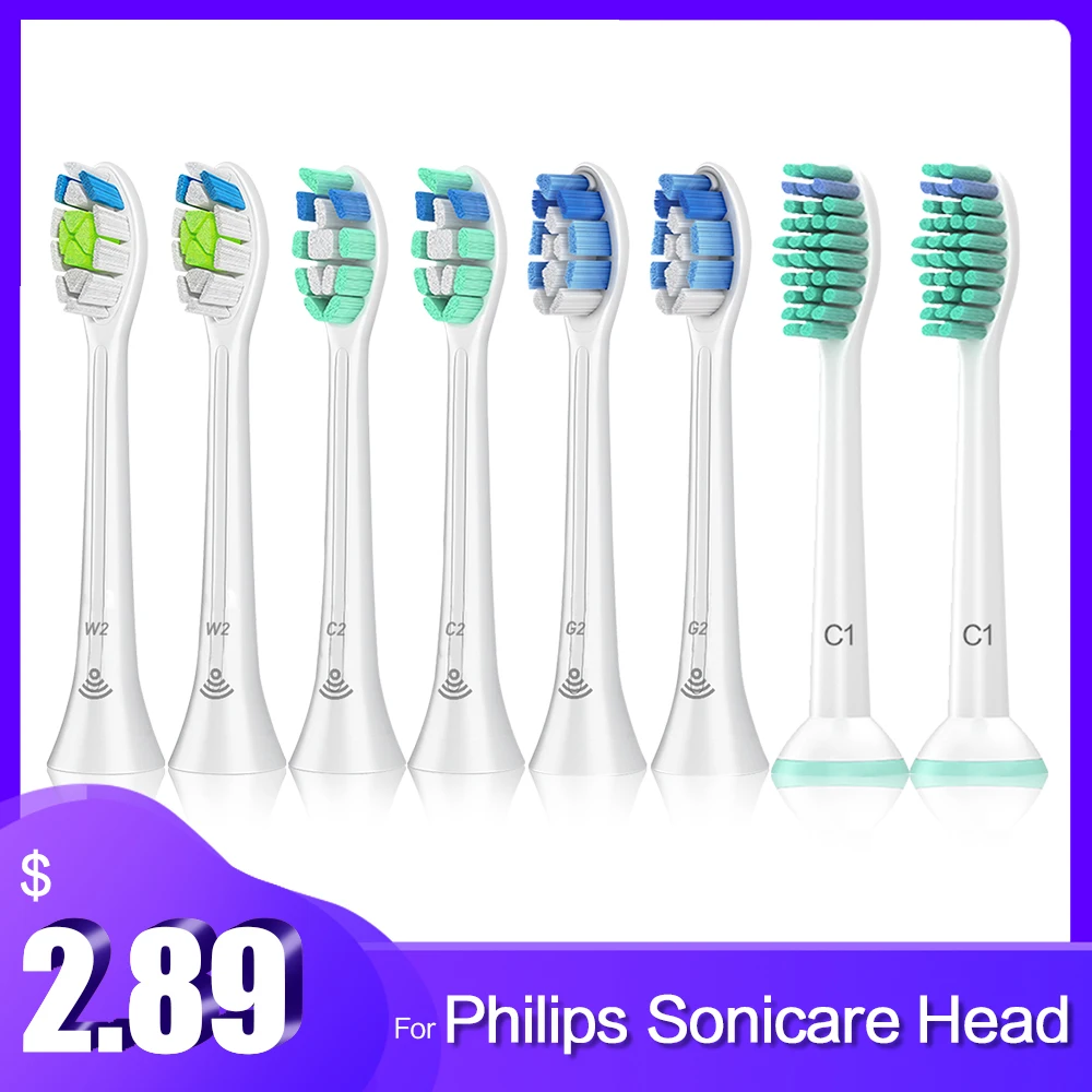 

Replacement Toothbrush Heads For Philips Sonicare Brush Head HX3/6/9 Series HX3120 HX6610 HX9312 HX3210 HX6710 HealthyWhite