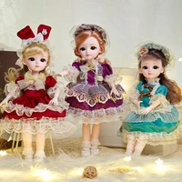 31cm bjd doll fruit summer series 6 points princess fashion suit 23 joints movable 3d eyes girl dress up play house gift toy new
