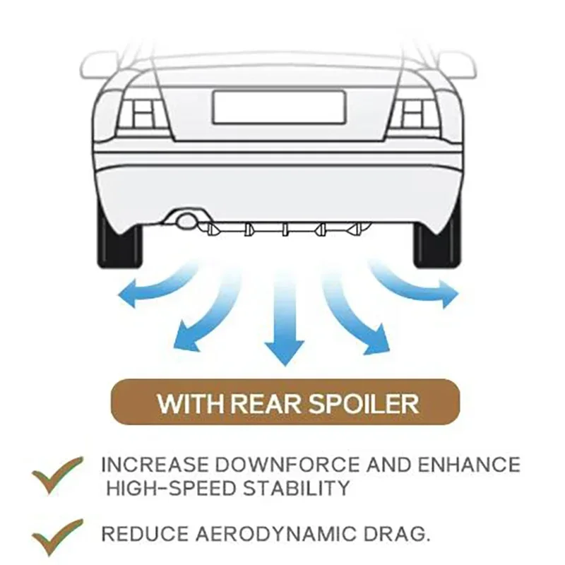4 шт. черный универсальный модифицированный задний бампер акулий плавник