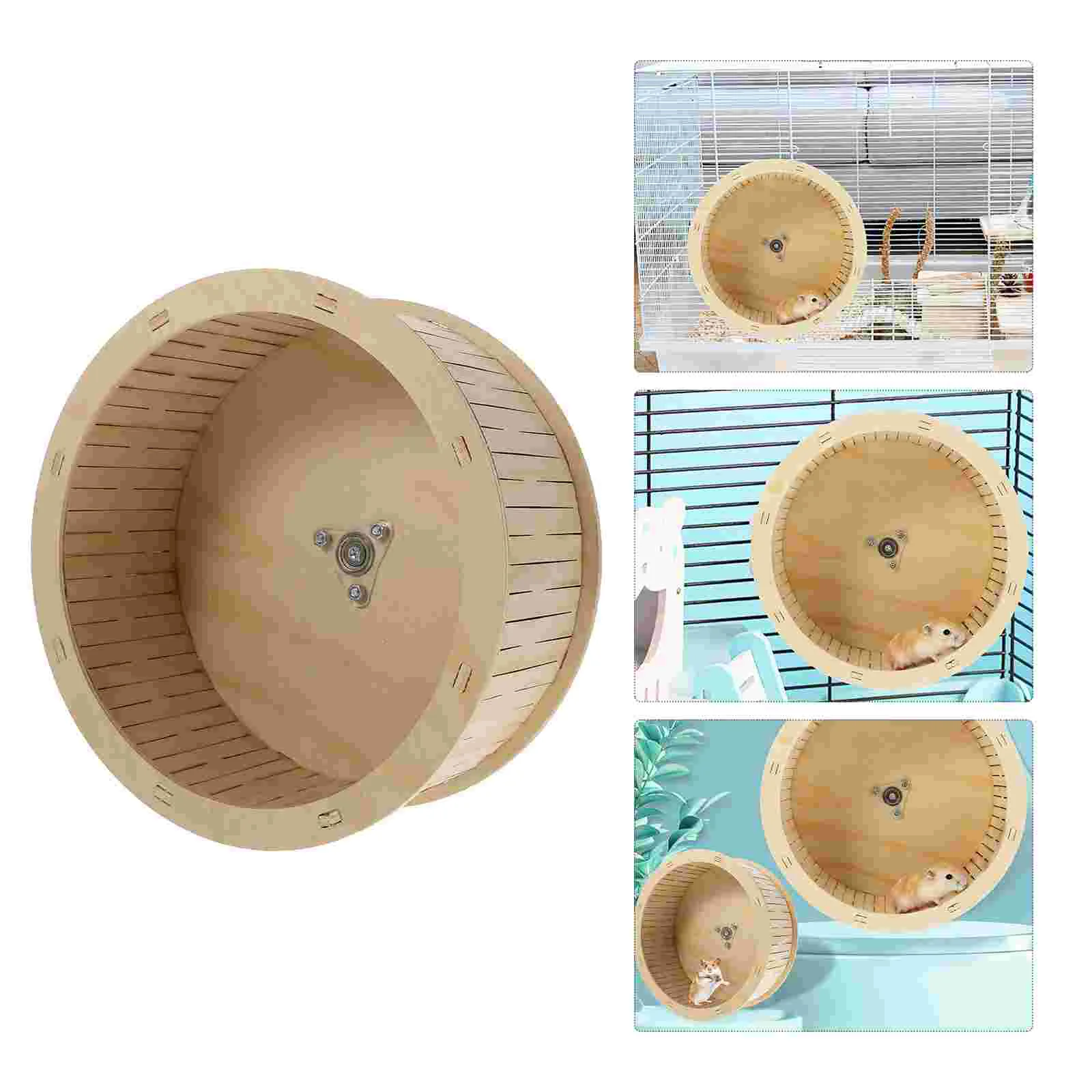 

Spinners Rollers Gerbil Race Running Toy Track Wheel Silence Mice Hamsters Furniture Pet Hamster Exercise Wood