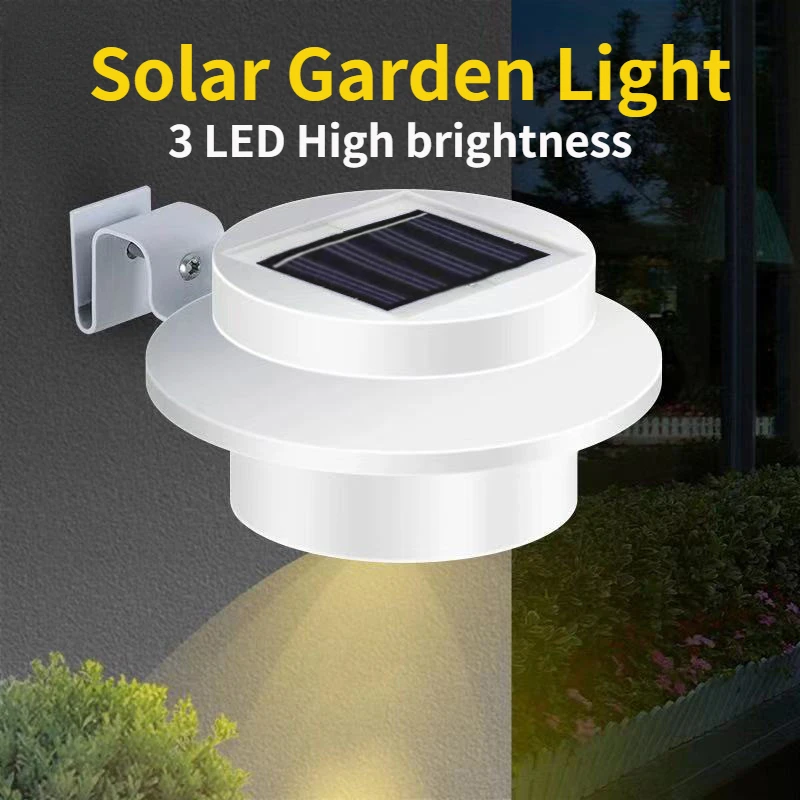 

DC1.2V Solar Fence Light Outdoor Farm Waterproof Sink Wall Pathway Lamp for Corridor Eaves Driveways Garden Decoration Lighting