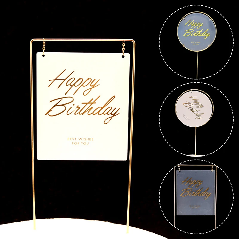 Акриловая искусственная открытка Круглый квадратный прозрачный топ для торта с