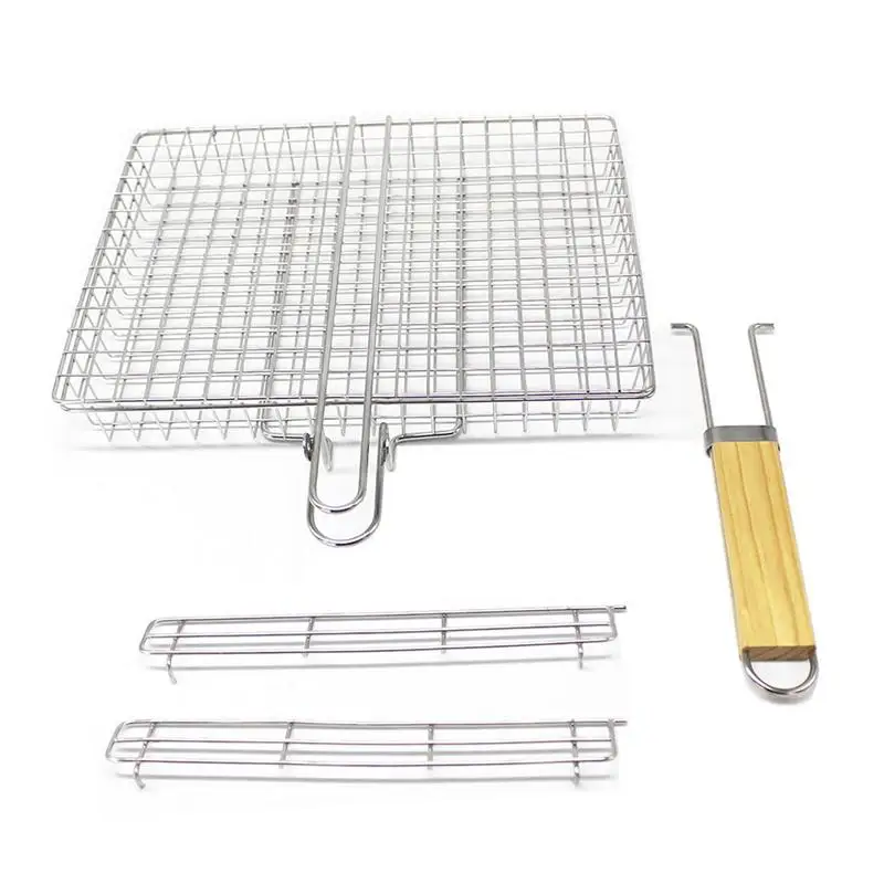 

Grilling Racks For Barbecue Grill Stainless Steel Mesh Net For Camping BBQ Accessories For Cooking Pork Beef Broccoli Steak