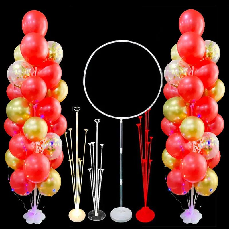 

Balloons Stand Column 1/2Set Confetti Ballons Holder Wedding Birthday Party Decorations Kids Baby Shower Eid Balons Supplies DIY