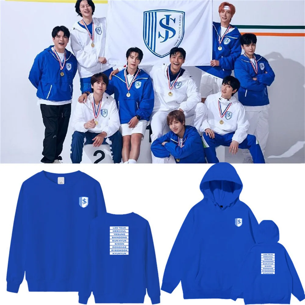 

Super Junior Hoodie 15th anniversary hooded Sweatshirt K pop accessories women's clothing