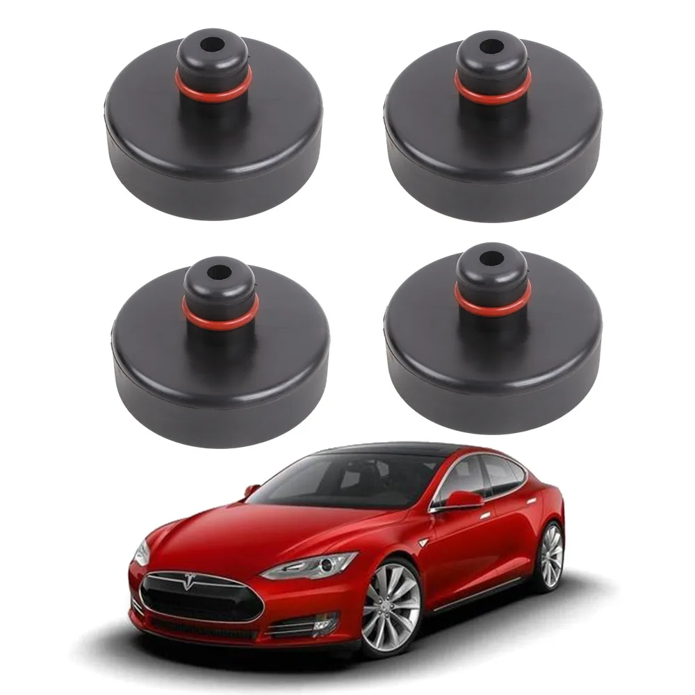 

4 шт., резиновые напольные подъемные гнезда Tesla Model 3