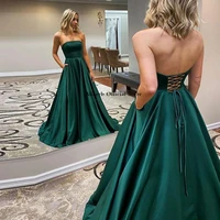 long evening dresses 2022 dubai middle east formal gowns party prom dress off shoulder dark green custom vestidos de festa