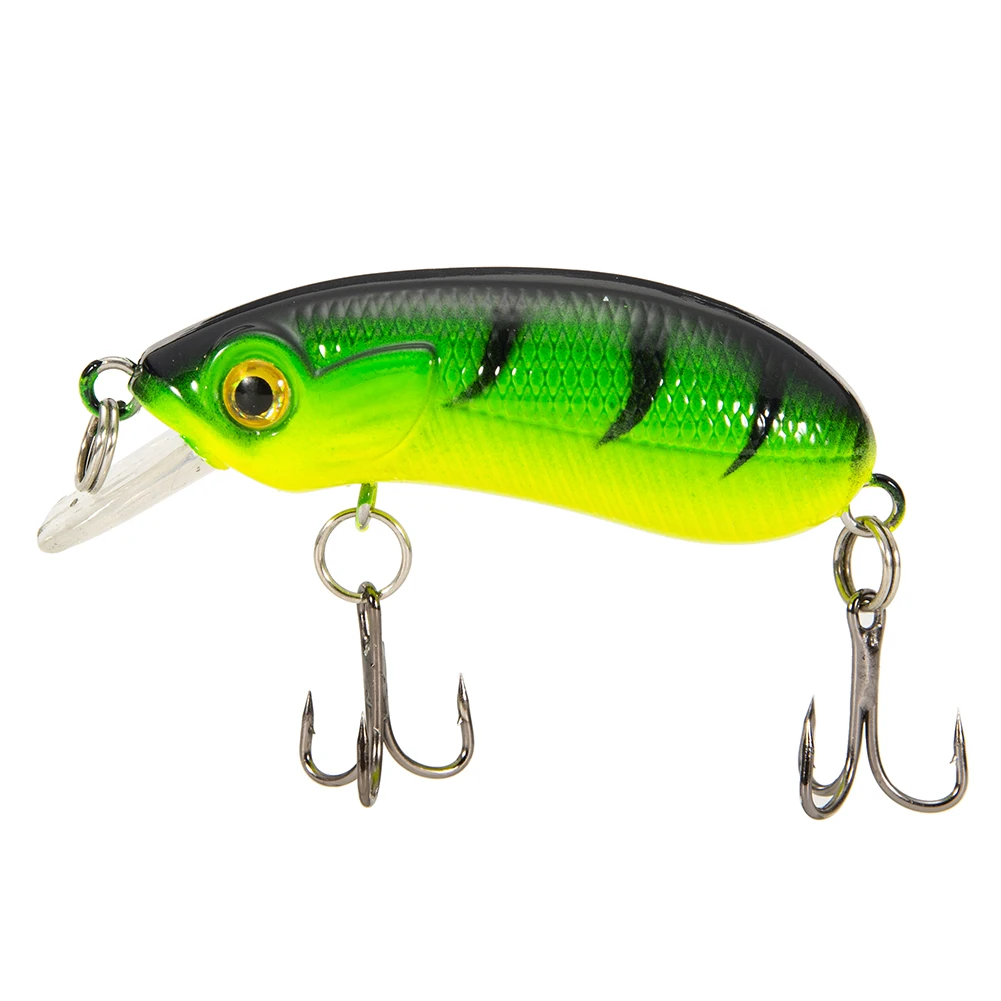 

48mm 9g Minnow Fishing Lure Whopper Topwater Swim Crankbait 3D Eyes Hard Baits With Fishhook Artificial Bait Fishing Tackle