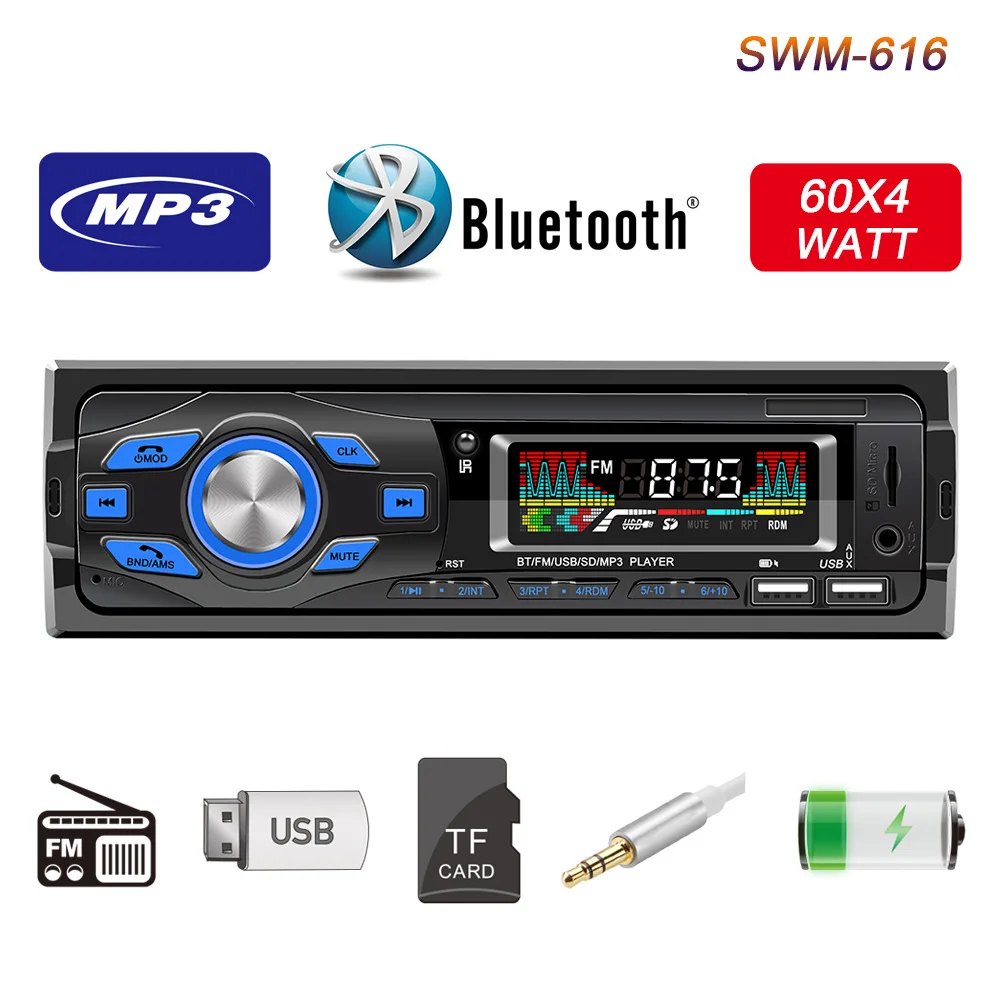 

Новый Автомобильный MP3-плеер с двойным USB-портом и функцией громкой связи