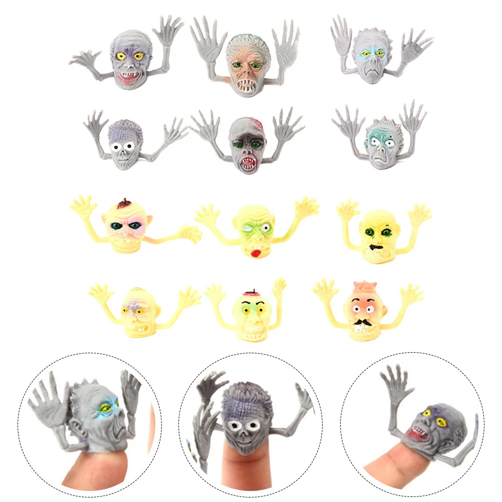 

12pcs Funny Scary Creative Spoof Finger Puppet for Kids Adults