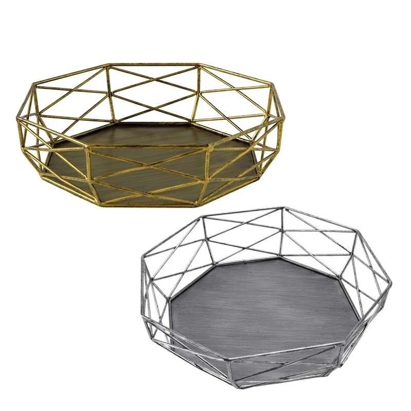 

Geometric Shape Tray Cake Tray Retro Hollow Dessert Stand Creative Cake Display Stand