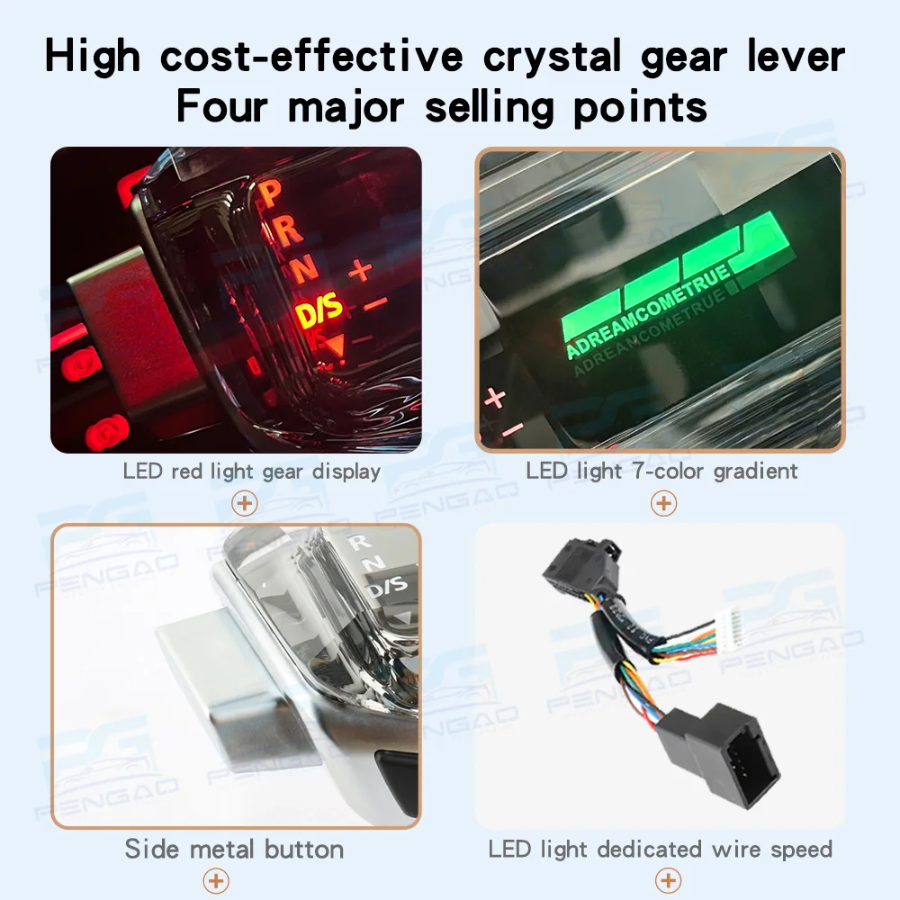 Для infiniti QX50 Q60 QX80 QX70 Q70 QX60 M G series EX FX QX JX Crystal LED Ручка переключения передач