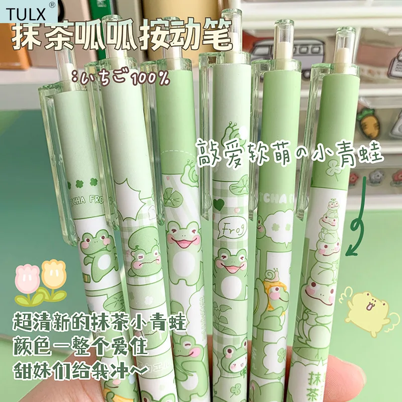 TULX-bolígrafos de papelería japonesa, bonitos, papelería Coreana para la vuelta a la escuela, bonitos bolígrafos kawaii