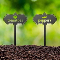 metal plant labels plant sign tags garden markers for bonsai seed potted herbs flowers tool