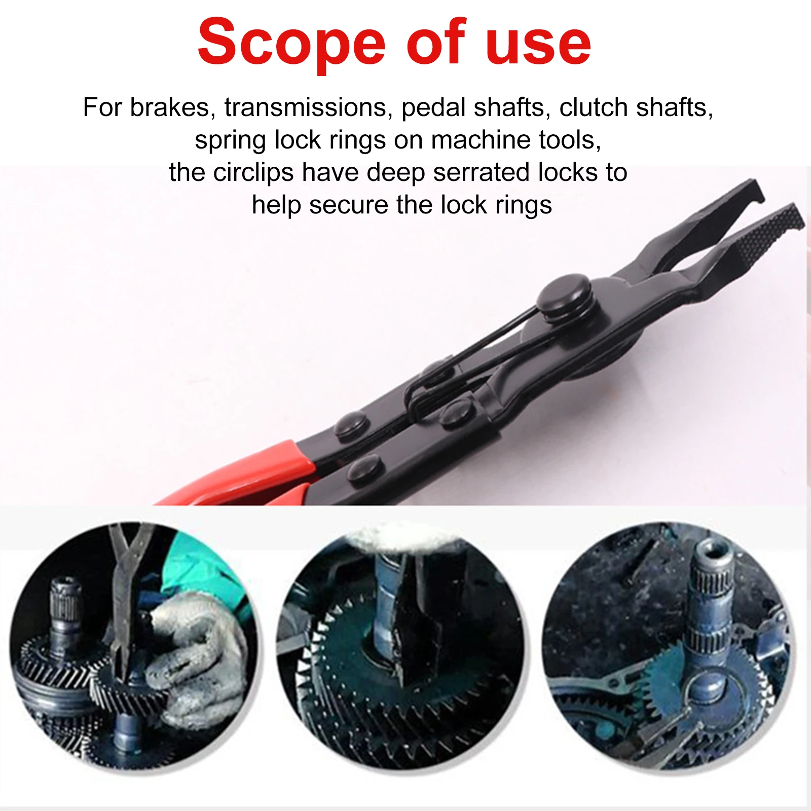 

ZK30 Auto Automatic Transmission Repair Flat Rim Pliers Circlip Pliers Flat Jaw Pliers Flat Head Retaining Ring Pliers Tool