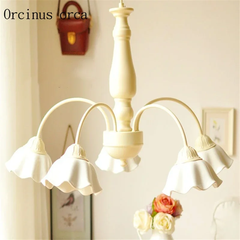 Европейская ретро керамическая люстра для гостиной спальни ресторана