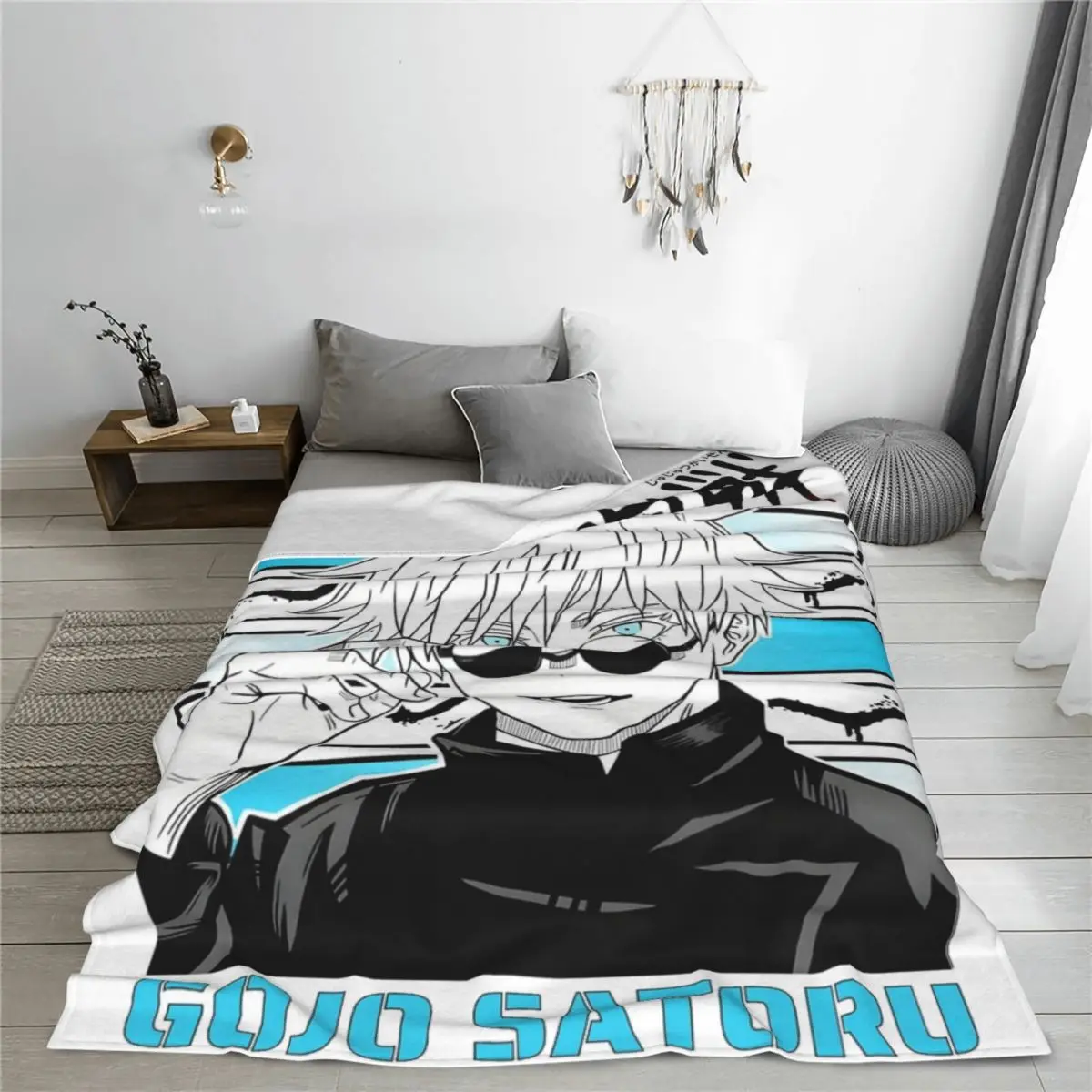 Супер мягкое Флисовое одеяло из аниме джутсу кайсен новинка подарок плед-одеяло