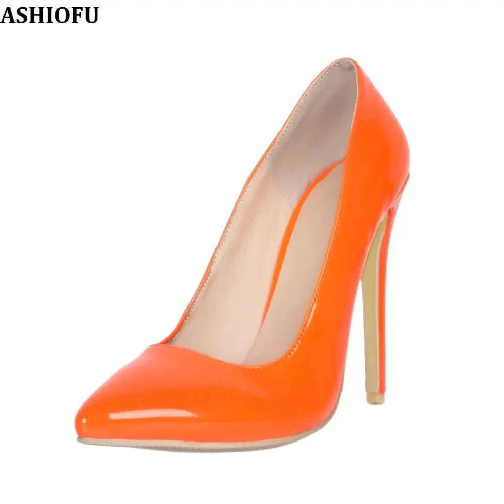 ASIOFU/Новинка популярные женские туфли-лодочки ручной работы на высоком каблуке