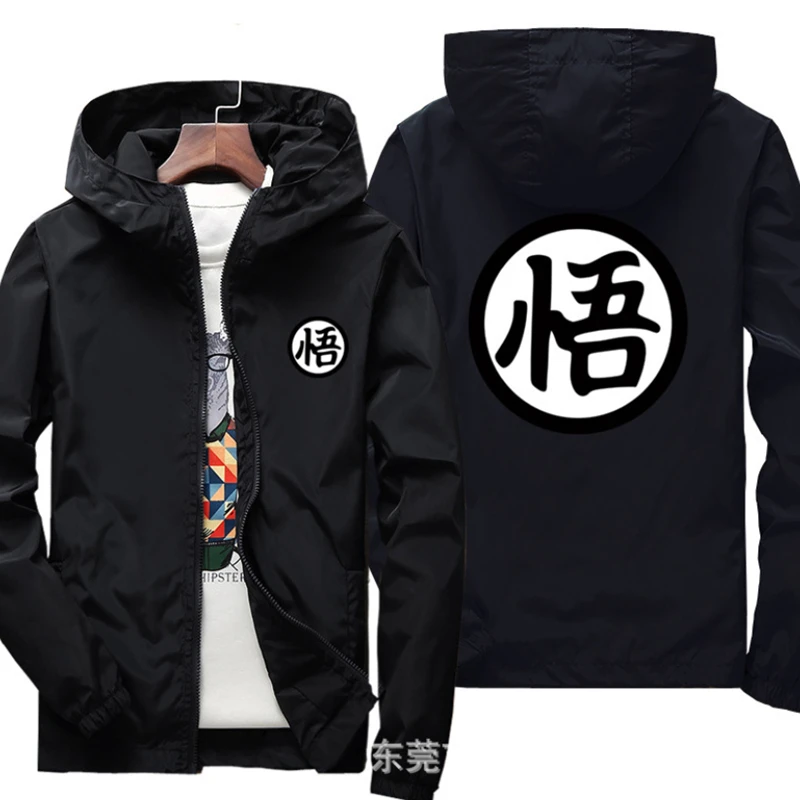 

2022 Motorcycle Jacket Windproof for Goku logo Jacket Mobike Riding Hooded Suit Windbreaker Sweatshirts Racing zipper Coat