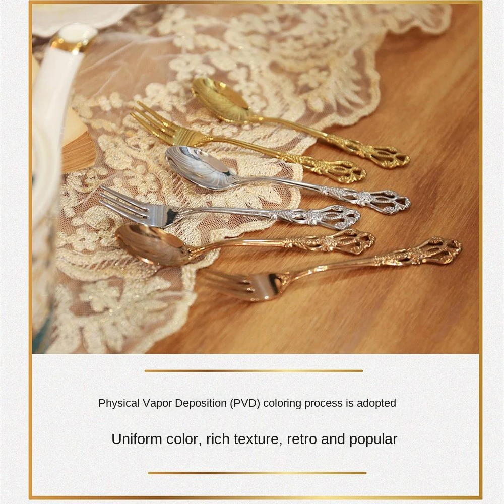 1/2/3 шт. набор ложек и вилок из нержавеющей стали