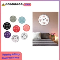 high quality large scale european wall clock light luxury solid color mute wall clock acrylic modern design home decoration