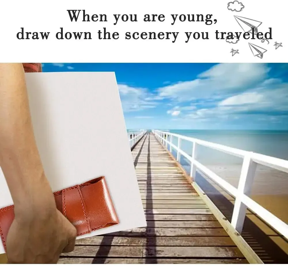 Дорожные кисти для акварели круглые сверхдлинные синтетические Соболиные