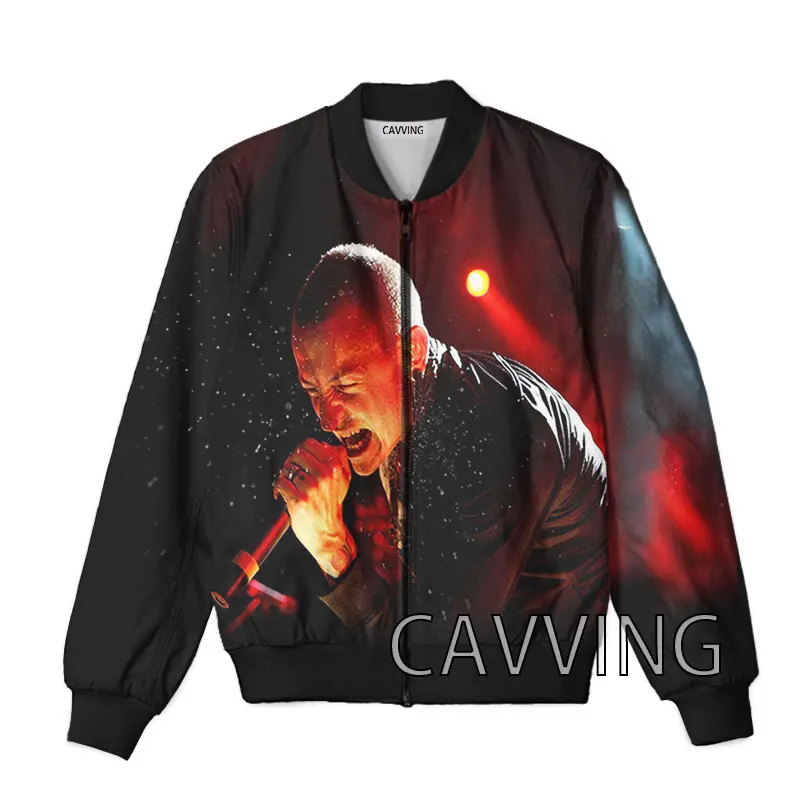 

CAVVING 3D Printed Linkin-park-rock Zipper Bomber Jackets Men Overcoat Mens Coat Zip Up Jackets for Women/Men Z02